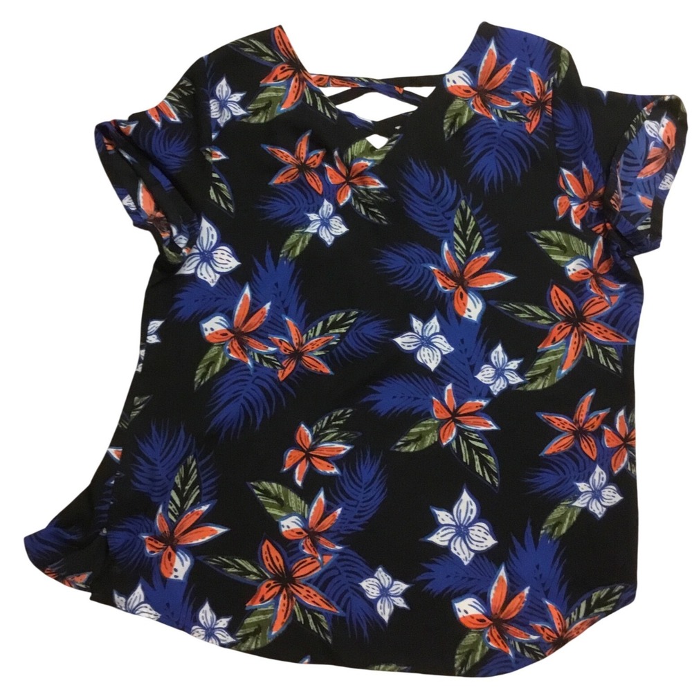 Moa‎ Moa & Floral Tops Womens XL Navy Black Tropical Bundle Excellent Condition - Picture 5 of 8